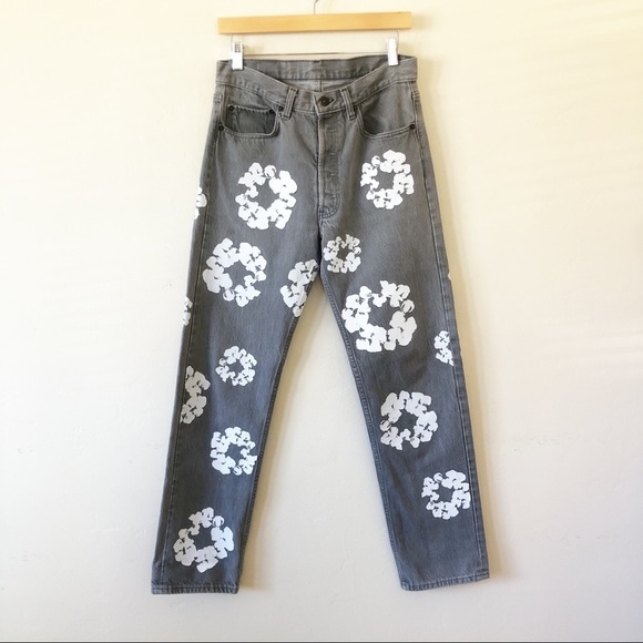 Levi's x Denim Tears Cotton Wreath Jeans sz 30 - Picture 5 of 13